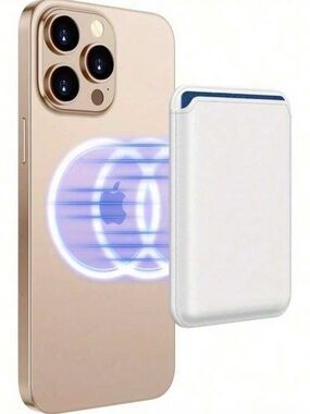 Wallet with White MagSaf for iPhone and Samsung
